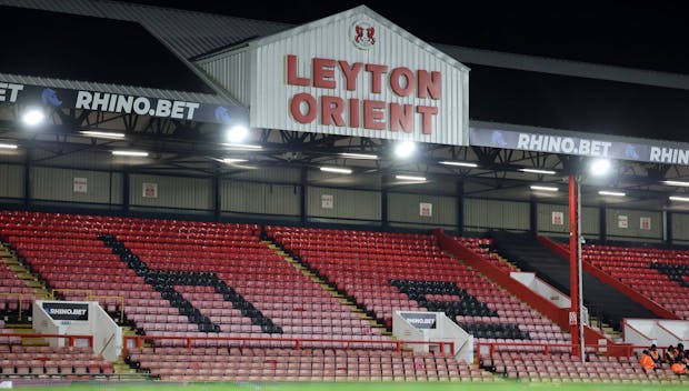 LONDON, ENGLAND - JANUARY 14: A general view inside the stadium prior to the Emirates FA Cup Third Round match between Leyton Orient and Derby County at Gaughan Group Stadium on January 14, 2025 in London, England. (Photo by Richard Pelham/Getty Images)