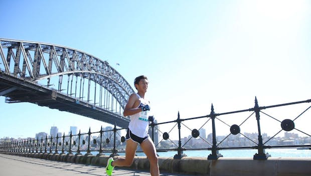 SYDNEY, AUSTRALIA - SEPTEMBER 15: Stellah Barsosio competes in the Marathon during the 2019 Sydney Running Festival on September 15, 2019 in Sydney, Australia. (Photo by Jason McCawley/Getty Images)